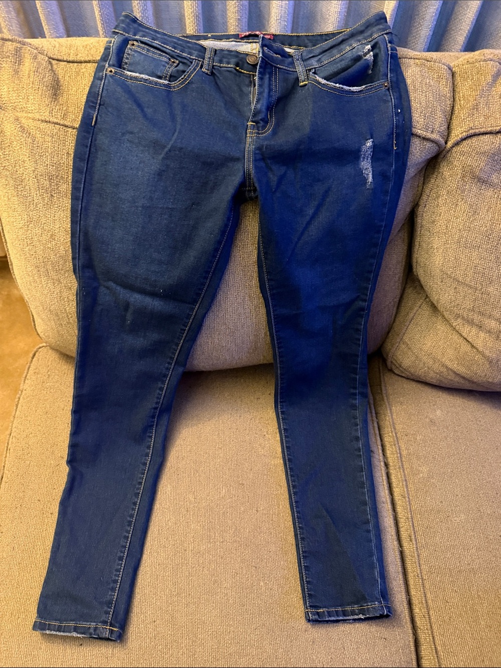 Slim Fit Dark Blue Women's Skinny Jeans